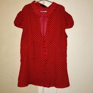Polka dot blouse
